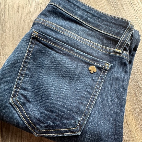 Kate Spade Women's 27 Broome Street Skinny Jeans Dark‎ Wash Made in USA - Picture 1 of 6